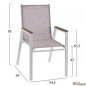 Preview: Esstisch Set aus Aluminium in Farbe weiß Preview: Esstisch Set aus Aluminium in Farbe weiß
