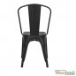 Mobile Preview: Outdoor Möbel günstig kaufen | Design Stuhl "Melita", in mattem Schwarz
