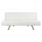 Preview: Sofa-Bett mit PU-Beschichtung | In weißer Farbe