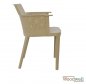 Mobile Preview: Design Stuhl, 4er-Set aus Kunststoff, Beige