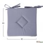 Preview: Stuhlkissen Bono in Farbe Grau Preview: Stuhlkissen Bono in Farbe Grau