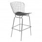 Mobile Preview: Barhocker Harry Bertoia  Wire Chrom-Woodwell 