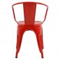 Mobile Preview: Stuhl VANTAGGIO COMFORT "rot Farbe" Stuhl im Industry-Design, stapelbar, Woodwell