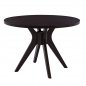 Mobile Preview: Holztisch mit elegantem Design im Farbton "Walnuss" 110x76cm