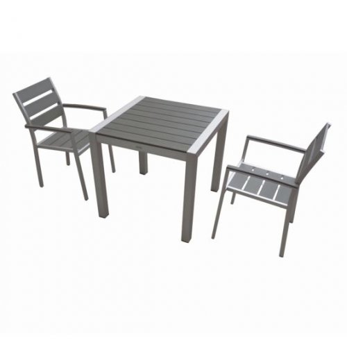 Gartenstuhl, Outdoor Stuhl, Armlehnstuhl, Stuhl aus Aluminium