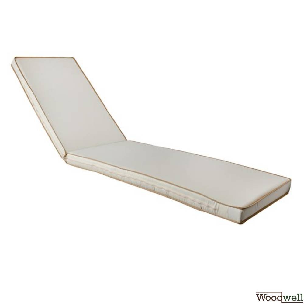 10 cm Ecru-Kissen mit Reißverschluss - brauner Schiene am Umfang und wasserabweisendem Stoff 10 cm Ecru-Kissen mit Reißverschluss - brauner Schiene am Umfang und wasserabweisendem Stoff