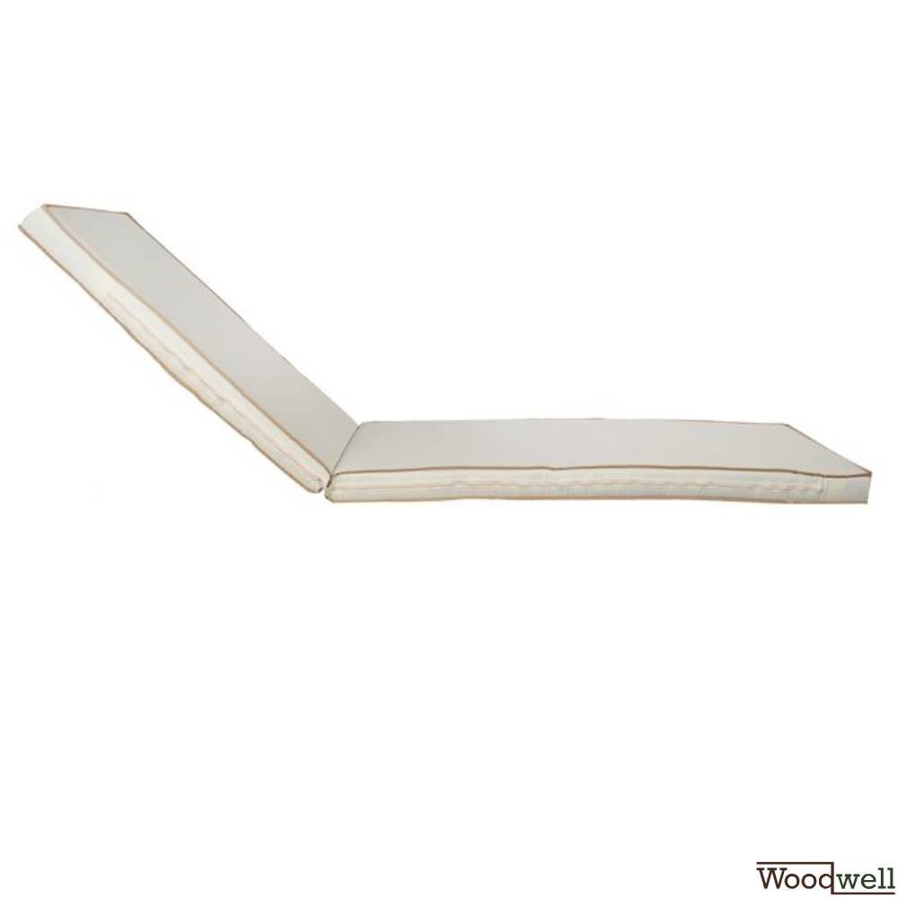10 cm Ecru-Kissen mit Reißverschluss - brauner Schiene am Umfang und wasserabweisendem Stoff 10 cm Ecru-Kissen mit Reißverschluss - brauner Schiene am Umfang und wasserabweisendem Stoff