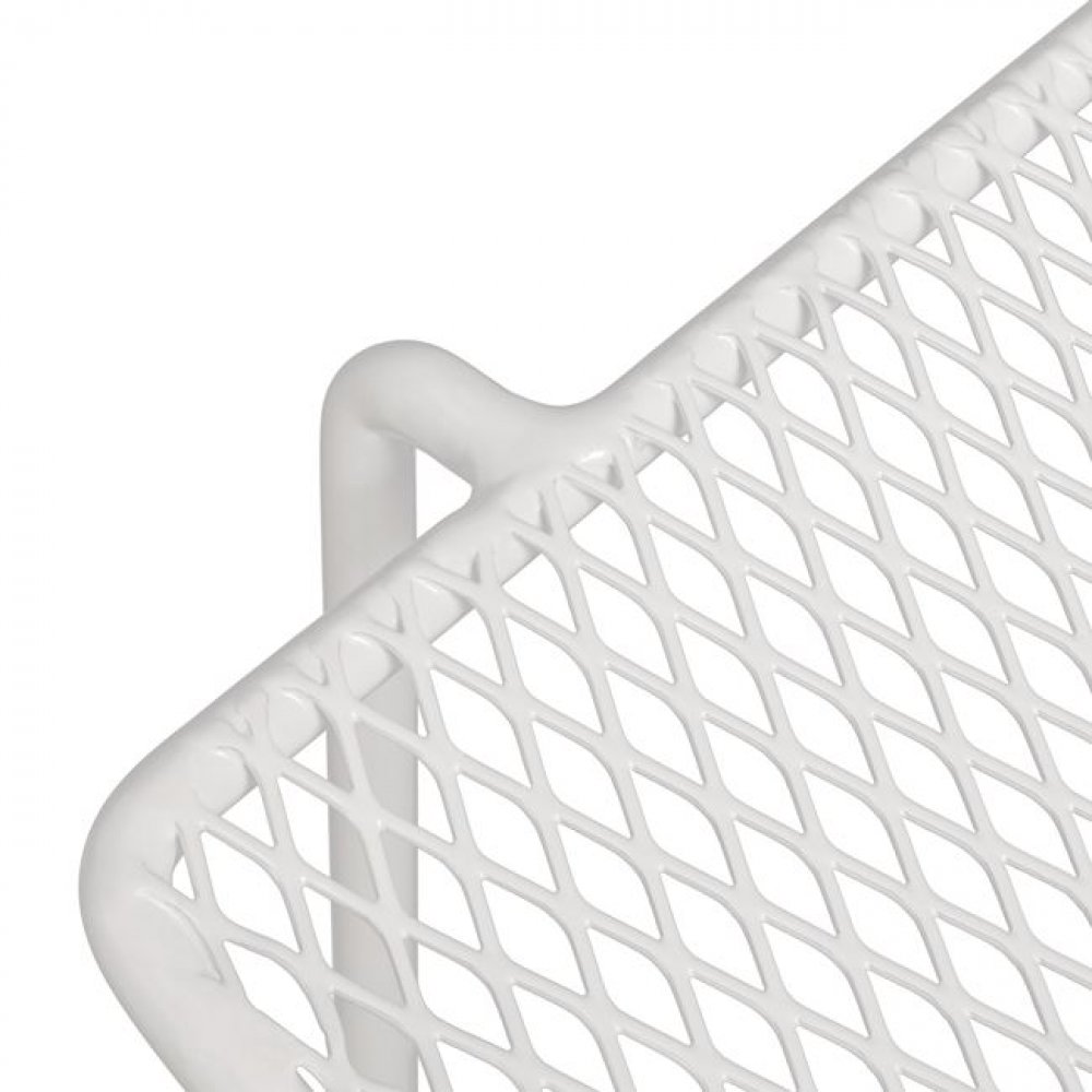 Metall Stuhl WIRE Möbeldesign | In Weiß