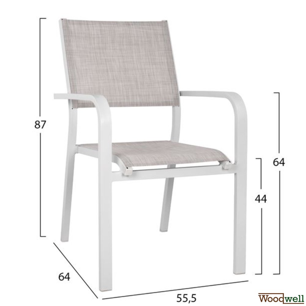 Esstisch Set aus Aluminium in Farbe weiß Esstisch Set aus Aluminium in Farbe weiß