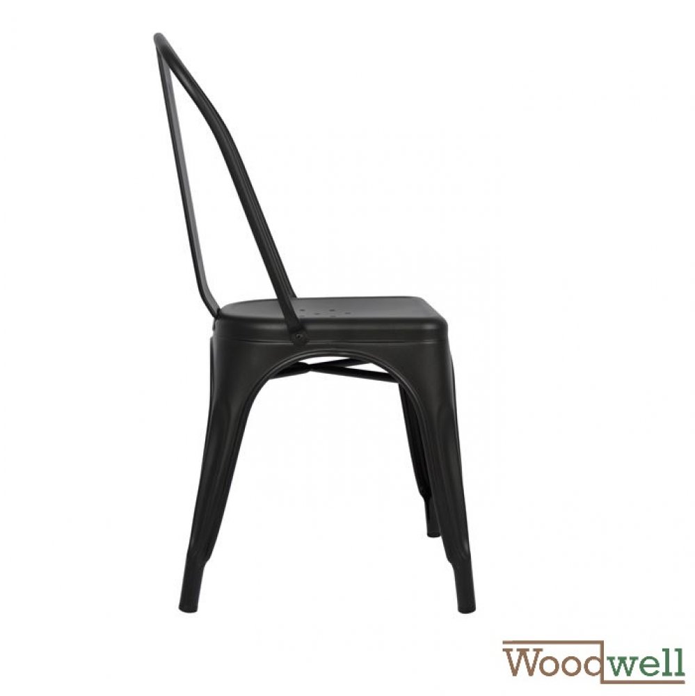Outdoor Möbel günstig kaufen | Design Stuhl "Melita", in mattem Schwarz