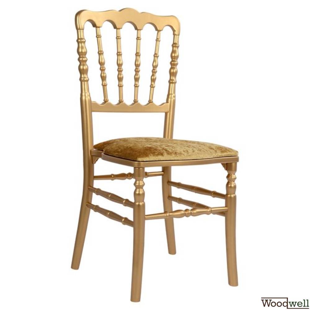 Kissen mit Holzboden in Gold für NAPOLEON Stuhl Kissen mit Holzboden in Gold für NAPOLEON Stuhl