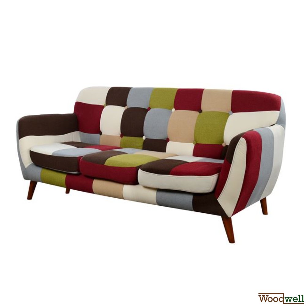 Patchwork 3-Sitzer Sofa