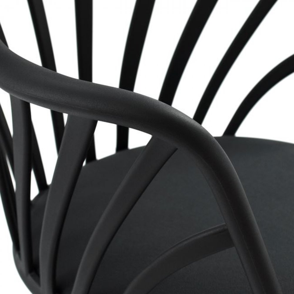 Anais Esszimmerstuhl in schwarzer Farbe