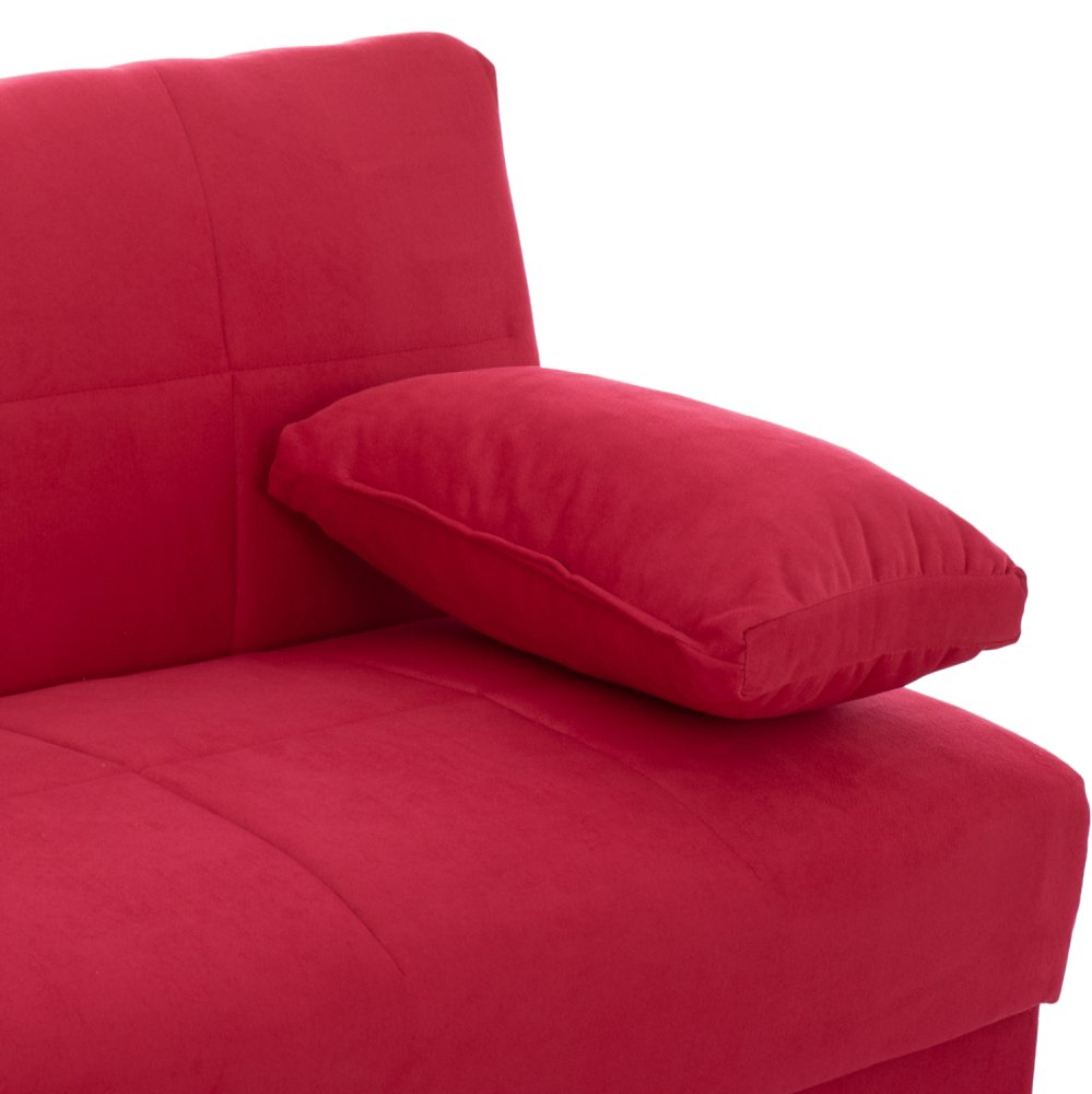 3-Sitzer Schlaf-Sofa EGE mit Stauraum | In Rot
