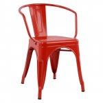 Stuhl VANTAGGIO COMFORT "rot Farbe" Stuhl im Industry-Design, stapelbar, Woodwell