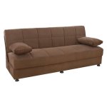 3-Sitzer Schlaf-Sofa EGE mit Stauraum | In Braun