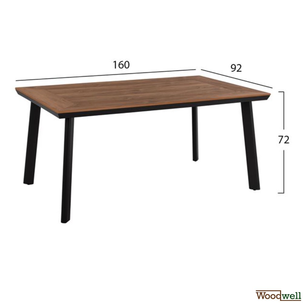 Esstisch Set aus Aluminium und Polywood in Farbe Anthrazit Esstisch Set aus Aluminium und Polywood in Farbe Anthrazit