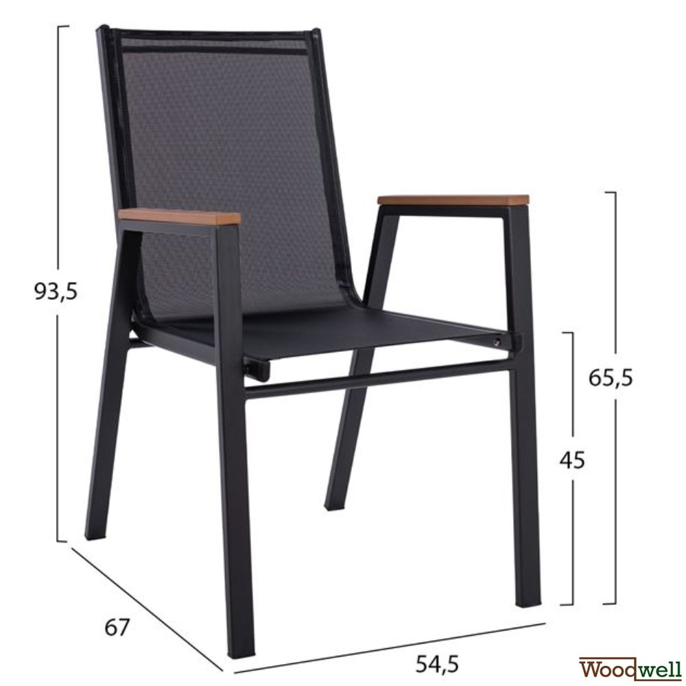 Esstisch Set aus Aluminium und Polywood in Farbe Anthrazit Esstisch Set aus Aluminium und Polywood in Farbe Anthrazit
