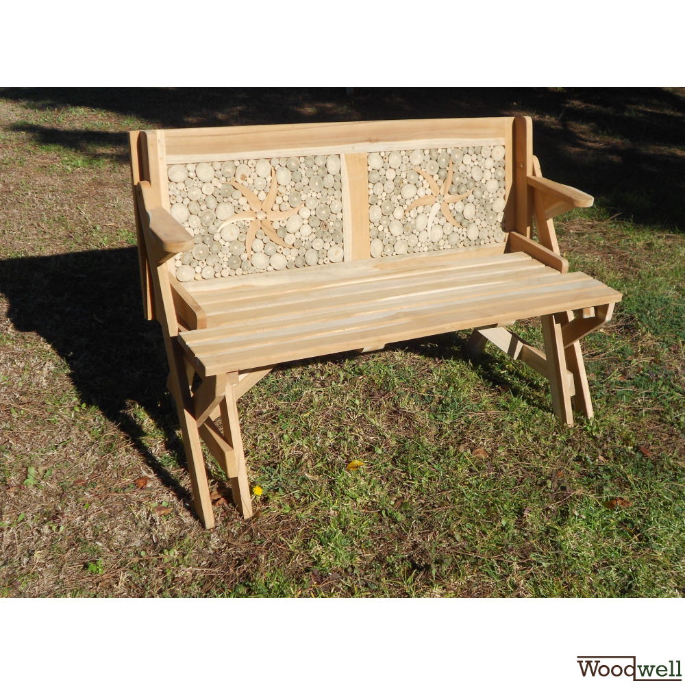 Magic Gartenbank mit Umwandlung zur Tisch-Bank-Kombination Magic Gartenbank mit Umwandlung zur Tisch-Bank-Kombination