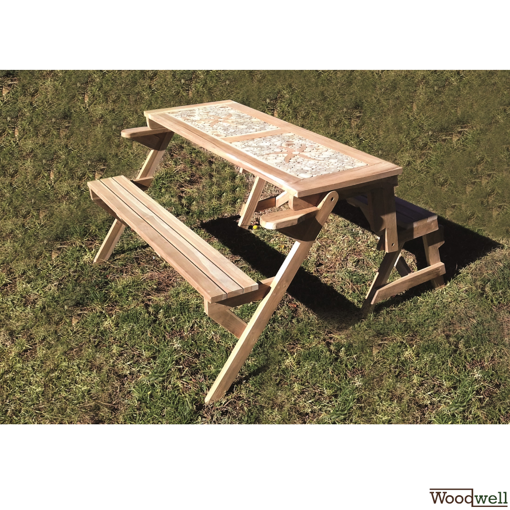 Magic Gartenbank mit Umwandlung zur Tisch-Bank-Kombination Magic Gartenbank mit Umwandlung zur Tisch-Bank-Kombination