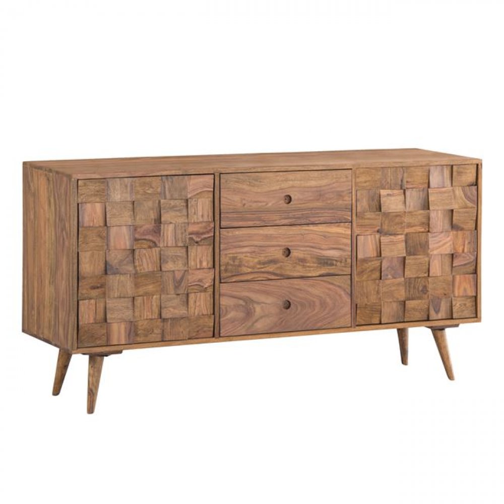 Sideboard Schrank Kommode Anrichte Buffet aus massiver Akazie 145x45x75 cm  Sideboard Schrank Kommode Anrichte Buffet aus massiver Akazie 145x45x75 cm