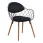 Preview: Designer dining chair | In black