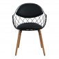 Preview: Designer dining chair | In black