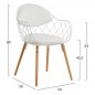 Preview: Designer chair, white