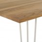 Preview: Resident dining table NATURAL WOOD 120x70x76cm | In white