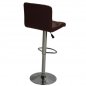 Mobile Preview: Bar stool bar stool counter stool design stool  brown imitation leather modern
