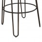 Mobile Preview: Barstool without backrest made of metal in Rusty | PU black
