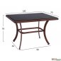 Preview: Dining table set 5 pieces Bamboo look Preview: Dining table set 5 pieces Bamboo look