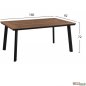 Preview: Dining table set made of aluminum and polywood in anthracite color