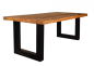 Preview: Dining table made of sturdy mango wood and metal frame