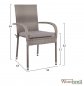 Preview: SAN DIEGO, 4-seat outdoor chair set, wicker / rattan, in gray