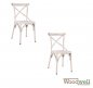 Mobile Preview: Aluminum chair FORENZA with patina, in white