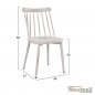 Preview: Aluminum chair VANESSA, with white patina
