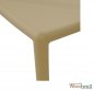 Preview: Contemporary polypropylene chair with armrests, in beige