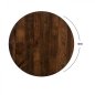 Mobile Preview: Melamine 32 mm table tops buy cheap | Table top in "Walnut" Ø 60 cm