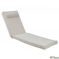 Preview: Macedonia sun bed cushion made of TEXTILINE 1x2 in cream color Preview: Macedonia sun bed cushion made of TEXTILINE 1x2 in cream color