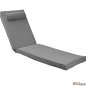 Preview: Macedonia sun bed cushion made of TEXTILINE in gray color Preview: Macedonia sun bed cushion made of TEXTILINE in gray color
