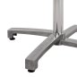 Preview: Chromed aluminum table base with folding bottom | Height 73 cm