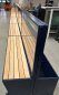 Preview: Wind protection with height-adjustable window box and bench Preview: Wind protection with height-adjustable window box and bench