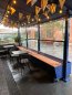 Preview: Wind protection with height-adjustable window box and bench Preview: Wind protection with height-adjustable window box and bench