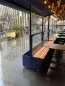 Preview: Wind protection with height-adjustable window box and bench Preview: Wind protection with height-adjustable window box and bench