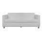 Preview: Sofa 3-seater imitation leather white
