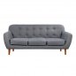 Mobile Preview: Sofa 3-seater textured gray