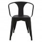 Mobile Preview: Metal chair black matt