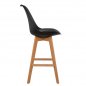 Preview: Designer bar stool made of polypropylene | In black