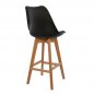 Preview: Designer bar stool made of polypropylene | In black